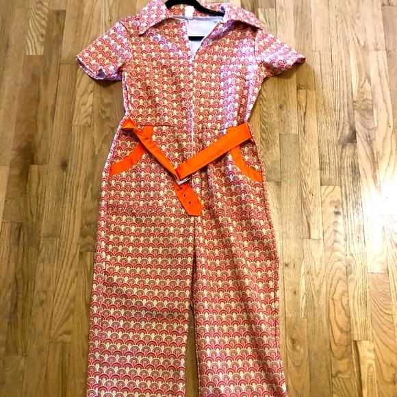 70s inspired chic bell jumpsuit - Picture 1 of 8